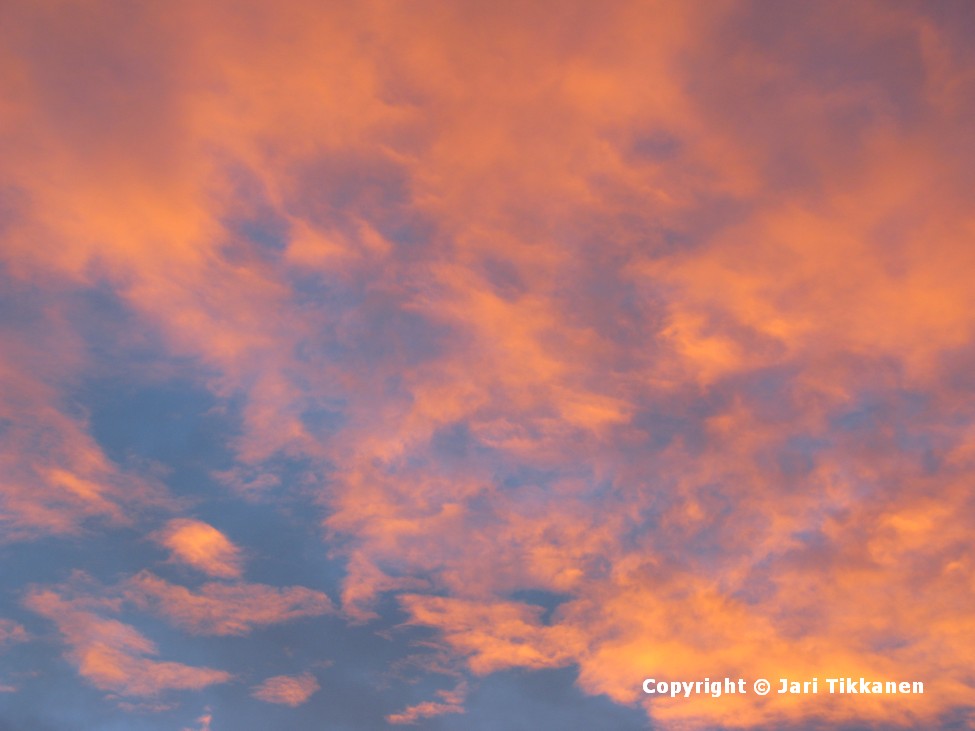 Talvinen auringonlasku